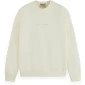 Scotch & Soda Sweat-shirt sable / blanc cassé
