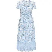 ONLY Robe-chemise azur / blanc