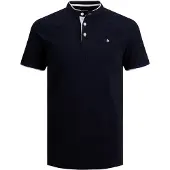 Jack & Jones T-Shirt 'JJEPaulos' bleu marine / blanc