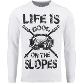 Key Largo T-Shirt 'Slopes' noir / blanc