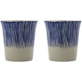 House Doctor Lot de 4 mugs Diva bleus