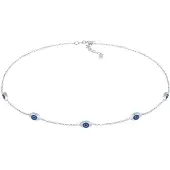 Elli Chaîne bleu / argent