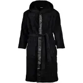 Emporio Armani Sponge Bathrobe Dressing Gown Noir L Homme