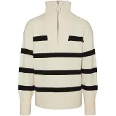 Vero moda Pull-over 'VMSABA' crème / noir