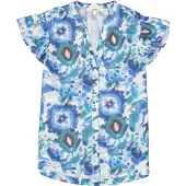 Garcia F50030 Short Sleeve Shirt Bleu S Femme