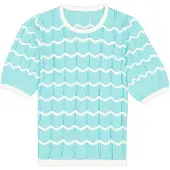 Garcia femme Pull, XXL, Bleu