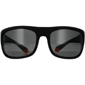 Polaroid Lunettes de soleil - - PLD 2125-S 8LZ M9 - Enveloppant - Homme - Noir Orange - Gris Polarisé