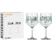 Ritzenhoff 2er-Set Gin-Kelch SCHATTENFAUNA, Verres à cocktail, Multicolore