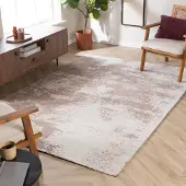 Studio Clarice Tapis abstrait – Candice Taupe | 80x150cm | Rectangulaire | Pile courte