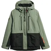 Superdry Veste de sport vert / noir