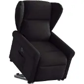 vidaXL Fauteuil relax releveur électrique noir tissu