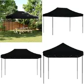 vidaXL Tente de réception pliante Pop-Up noire 410x279x315 cm