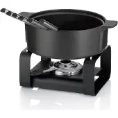 kela Set à fondue au fromage 'Roman, Set à fondue, Noir