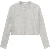 MANGO TEENS Cardigan 'Curly2g' gris clair