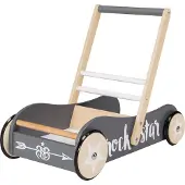 Roba Trotteur Bébé En Bois - Rock Star Baby 3 - Frein Réglable - Usage Intérieur Et Extérieur