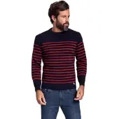 Armor Lux Pull Marin Rayé Molène - Laine
