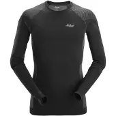Snickers Unisexe, T-shirt fonctionnel, Sous-maillot à manches longues In-Motion 9491 (XXL), Noir, Gris, XXL