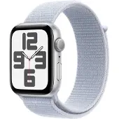 Apple Watch SE 2024 44 mm Argent Boucle Sport