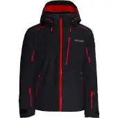 Spyder - Veste de ski imperméable et chaude en Primaloft - Leader Jacket Black Escape pour Homme - Taille XL - Noir