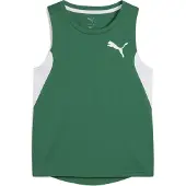 Puma Garçons, T-shirt de sport, Y Cross The Line Débardeur 3.0 (140), Vert, 140