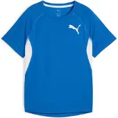 Puma Garçons, T-shirt de sport, Y CROSS THE LINE TEE 3.0 (140), Bleu, 140