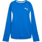 Puma Femmes, T-shirt de sport, W CROSS THE LINE LS 3.0 (M), Bleu, M