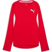Puma Femmes, T-shirt de sport, W CROSS THE LINE LS 3.0 (S), Rouge, S