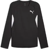 Puma Hommes, T-shirt de sport, M Tee Cross The Line Ls 3.0 (XL), Noir, Blanc, XL