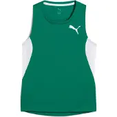 Puma Femmes, T-shirt de sport, W Cross The Line Débardeur 3.0 (L), Vert, L