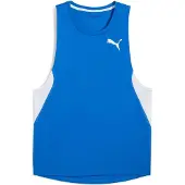 Puma Hommes, T-shirt de sport, M Cross The Line Débardeur 3.0 (S), Bleu, S