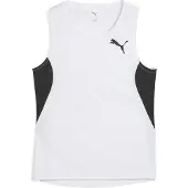 Puma Femmes, T-shirt de sport, W Cross The Line Débardeur 3.0 (L), Blanc, L