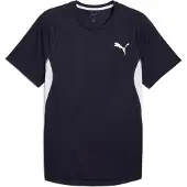 Puma Hommes, T-shirt de sport, M CROSS THE LINE TEE 3.0 (XL), Bleu, XL