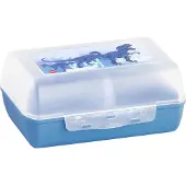 EMSA Boîte à clips Dino 16x11cm, Lunch box, Bleu