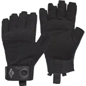 Black Diamond - Mitaines d'escalade - Crag Half-Finger Gloves Black - Taille L - Noir