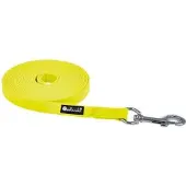 Petlando Laisse à pister Trekking 15mm pour chiens Jaune 5 m (Chien, Promenade)