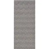 Hanse Home Tapis d'intérieur et d'extérieur , réversible, résistant aux intempéries, robuste, couleur noire - 80x200 cm