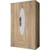 Stella Trading Armoire , élégante, avec 3 portes et beaucoup d'espace de rangement - Polyvalente