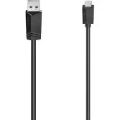 Hama Câble micro-USB, USB 2.0, 480 Mbit/s, 3,00 m