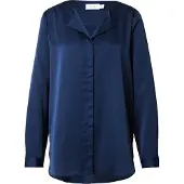 Vila Chemise à Manches Longues Ellette V-neck Satin