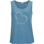 LASCANA Haut bleu-gris / noir / blanc