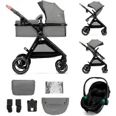Kinderkraft Poussette 3en1 Esme Pro / Poussette combinée, :Moonlight Grey