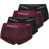 Pieces Culotte aubergine / noir / blanc