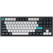 Keychron Q3 Max QMK/VIA Clavier mécanique sans fil, échangeable à chaud, QWERTY US, Knob, RGB, Carbon Black, Gateron Jupiter Banana Q3M-M4