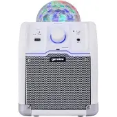 Gemini MPA-500 W Enceinte Bluetooth avec spectacle lumineux à LED Wit, Enceinte Bluetooth, Blanc
