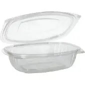 Papstar Barquettes à salade et traiteur avec couvercle à charnière "pure "l, Contenant à usage unique, Transparent