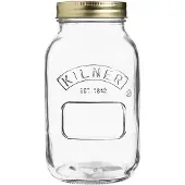 Kilner Bocal Weck avec couvercle à vis, 1 litre