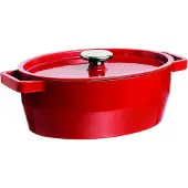 Pyrex Slow Cook Cocotte ovale, avec couvercle, longueur 290 mm, rouge
