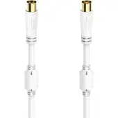 Hama CORDON D'ANTENNE, F. COAX. MÂLE - F. COAX. FEM., DORÉ, 0,75 M, 100 DB