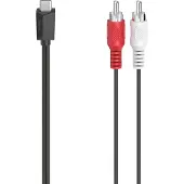 Hama Câble audio, USB-C mâle - RCA mâle, stéréo, 1,50 m