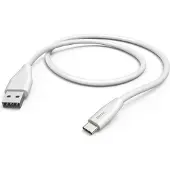Hama Câble de charge, USB-A/USB-C, 1,5 m, blanc